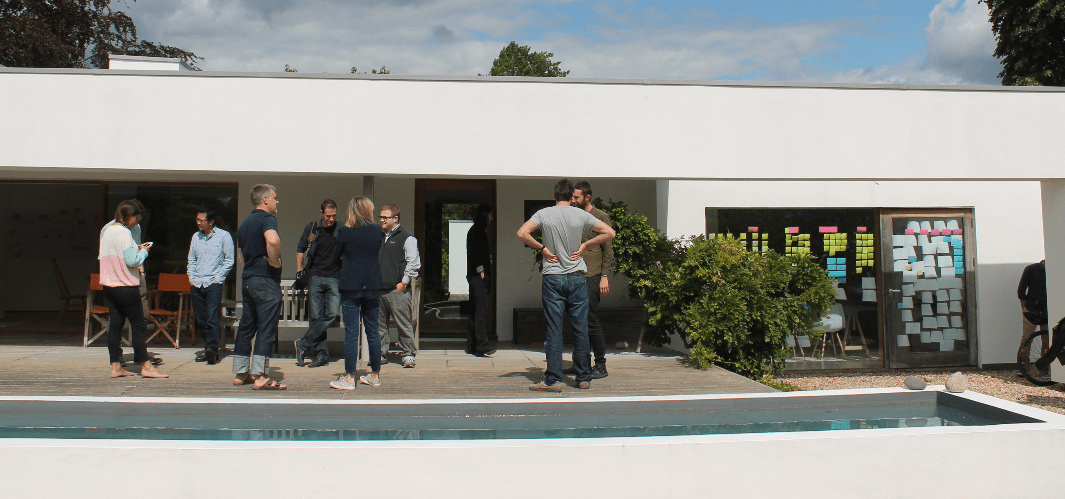 The Rodd and Helix design teams healthcare innovation workshopping at Chart House.