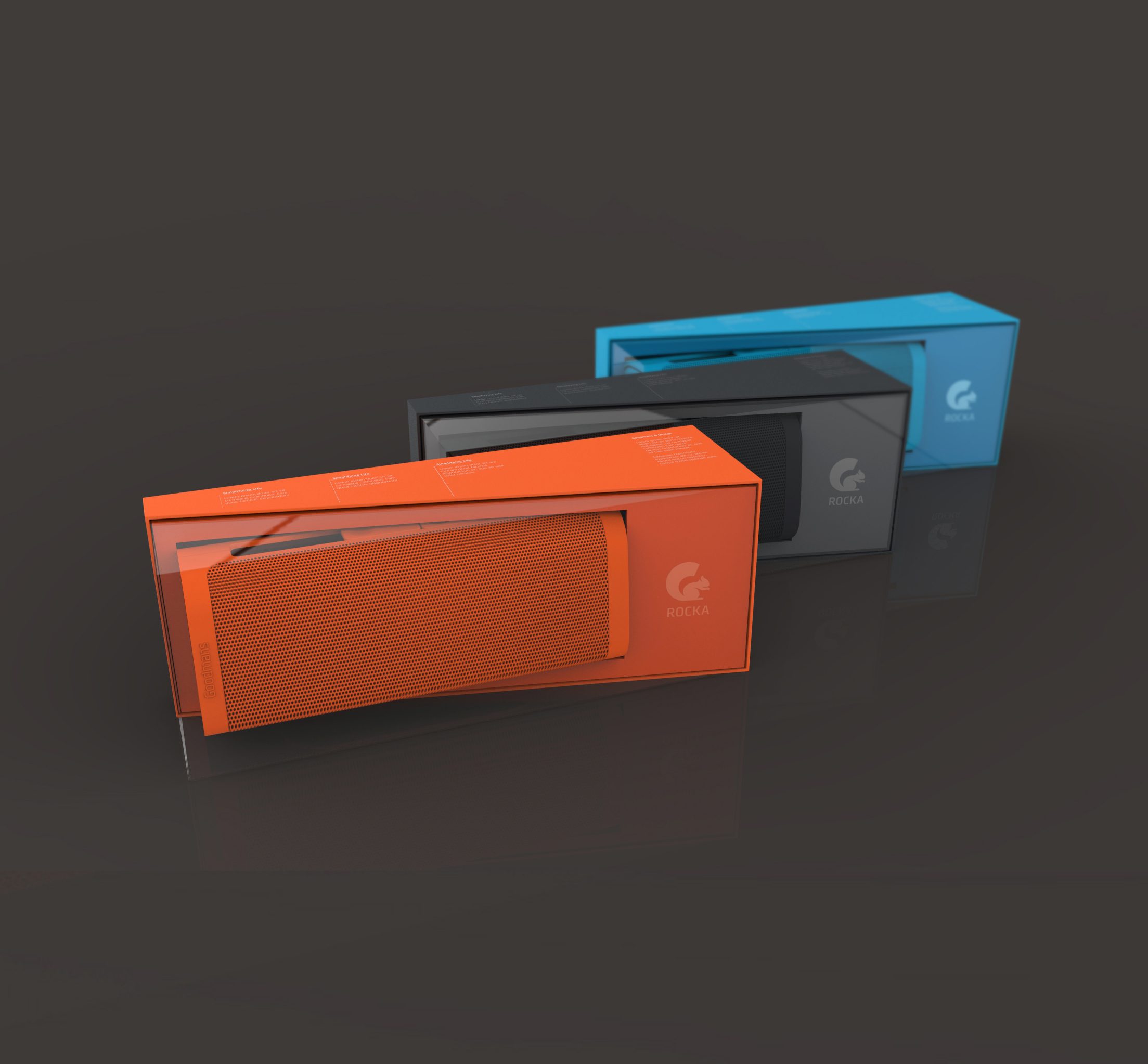 Packaging of Rocka DAB radio for Goodmans