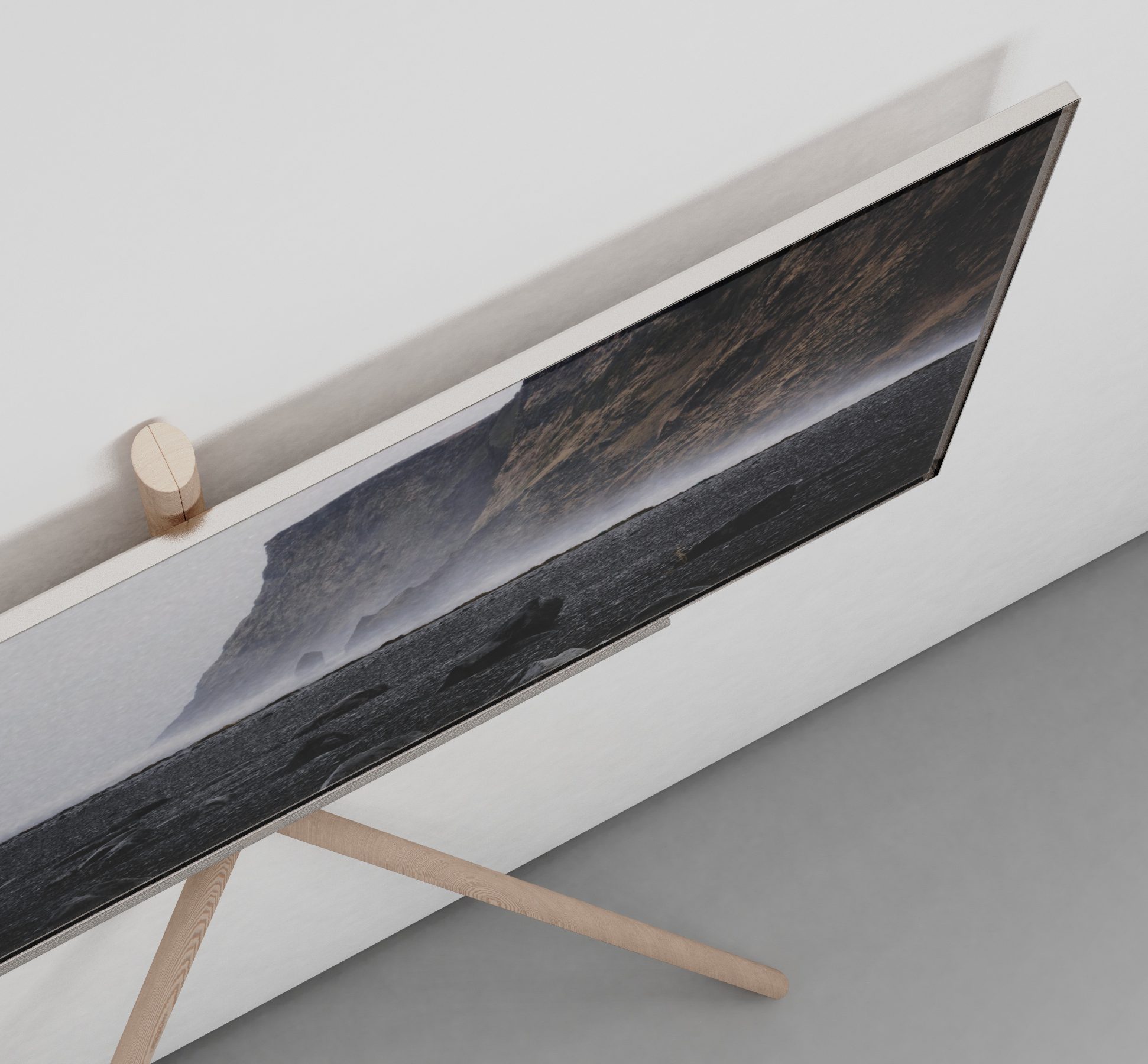 Details of the Poise TV, designed by the Rodd team