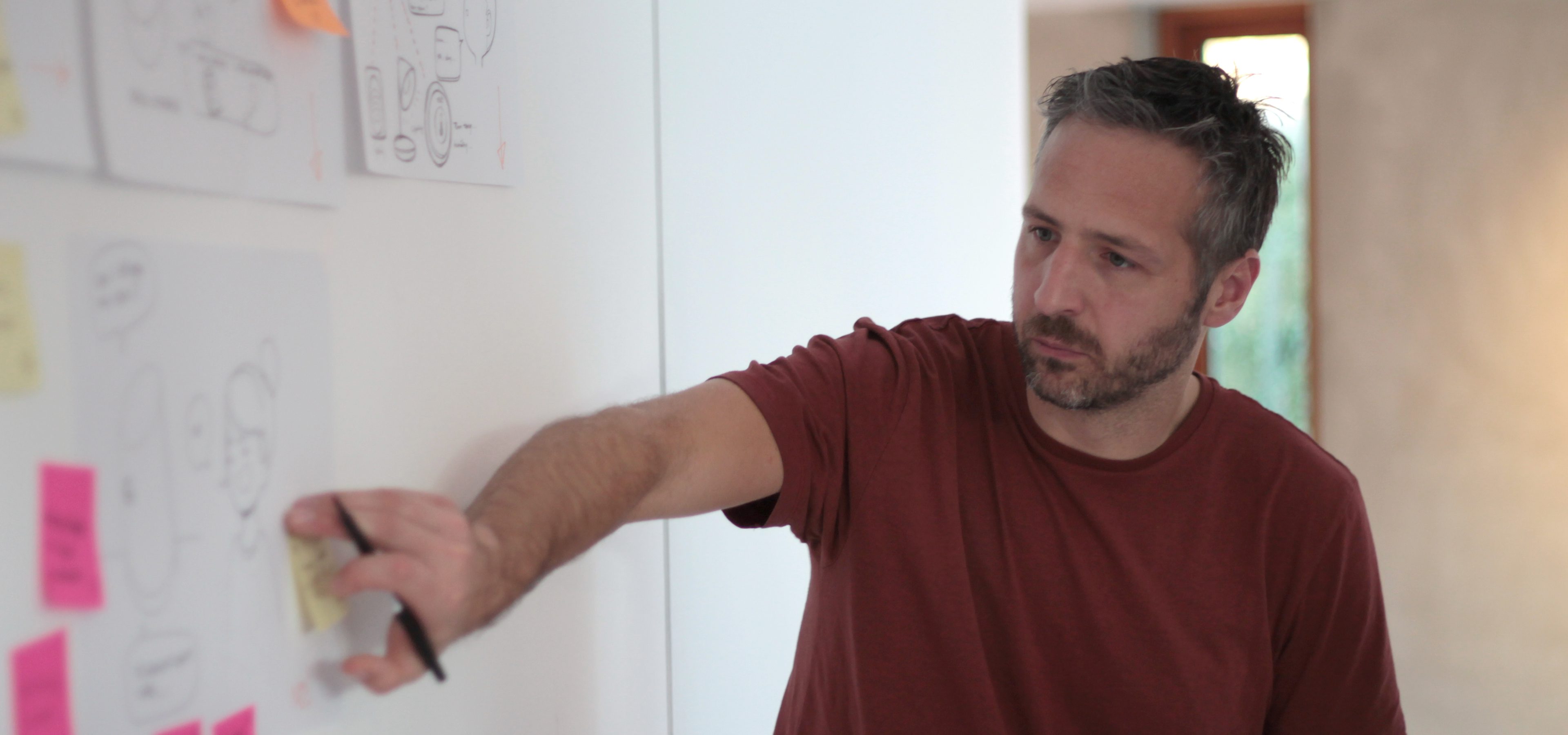 Mark Morgan at Rodd, part of a project workshop for Morphy Richards