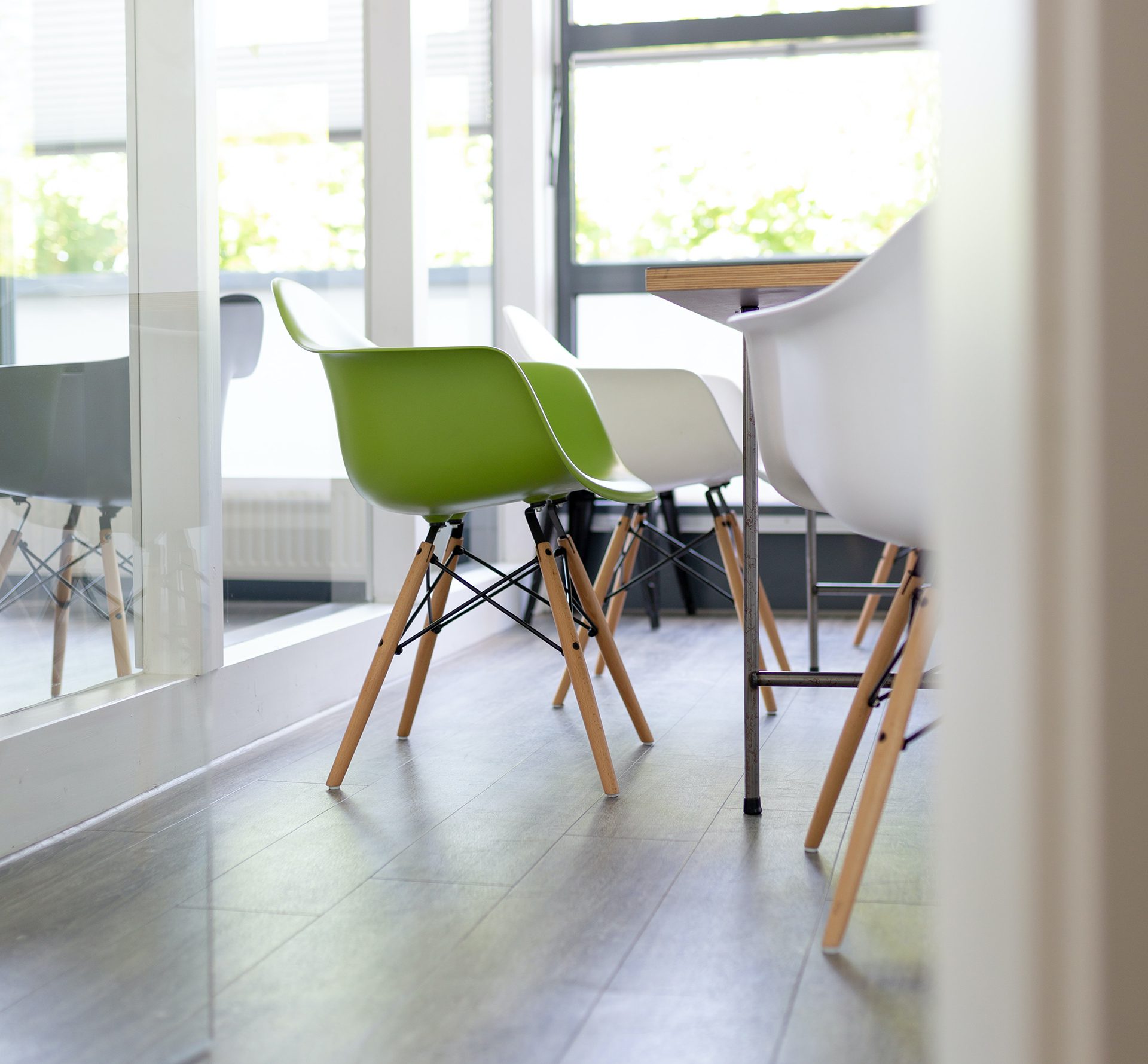DSW chairs in an office