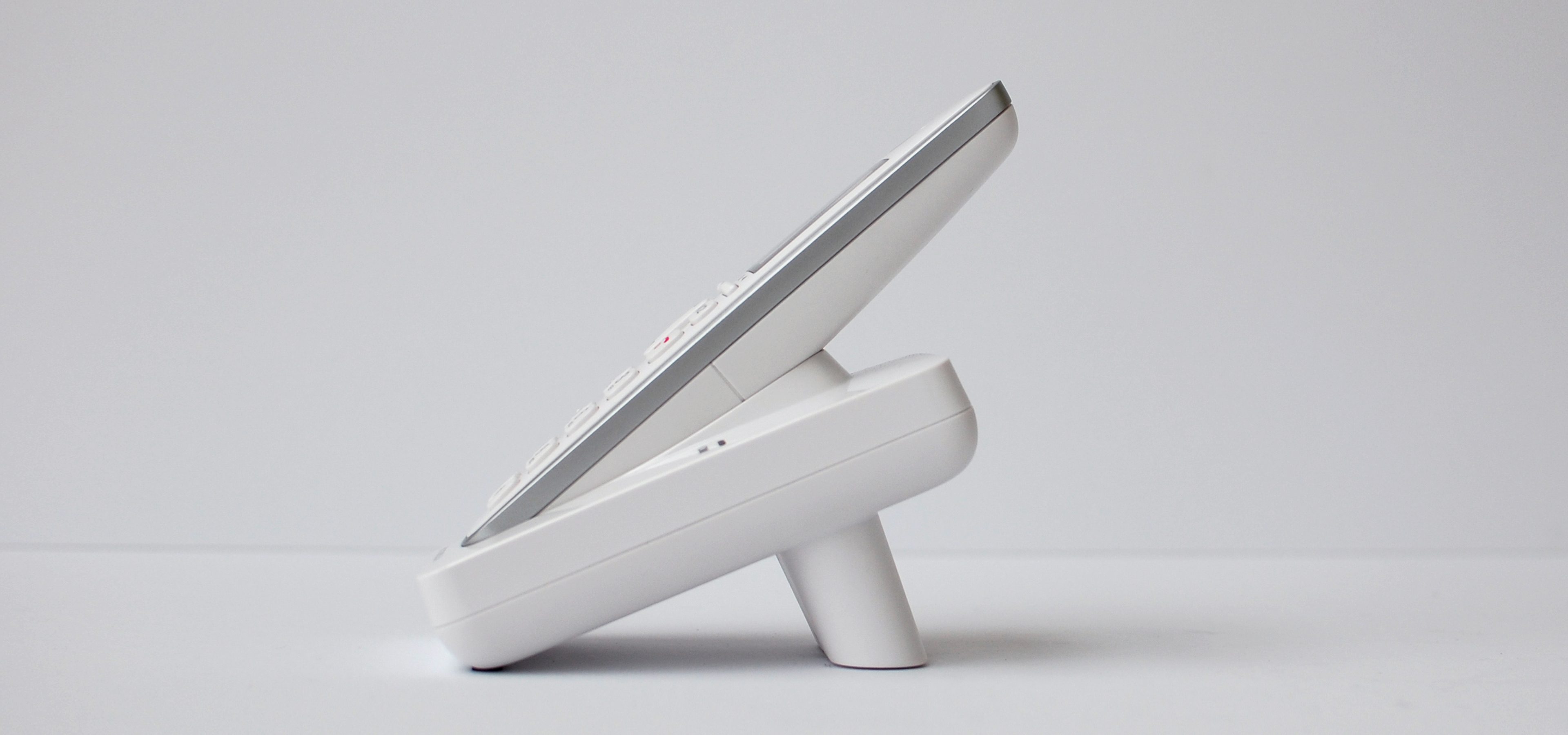 Promoting inclusivity through age-neutral design with SGW Global. Side view of the CD111 Telephone designed by Rodd for SGW GLOBAL.
