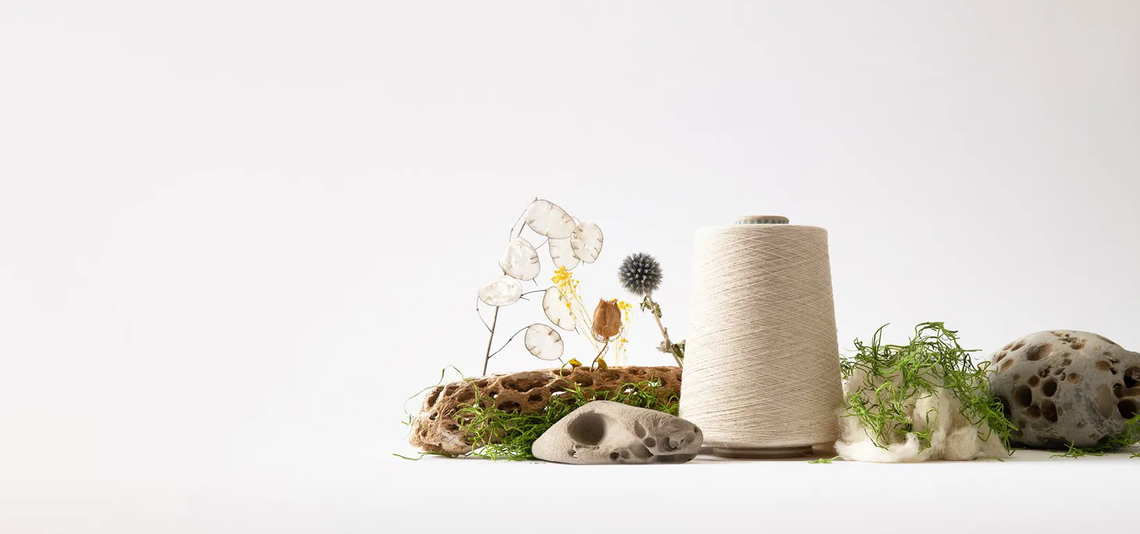 A set of bio materials that go into agraloop biofibre