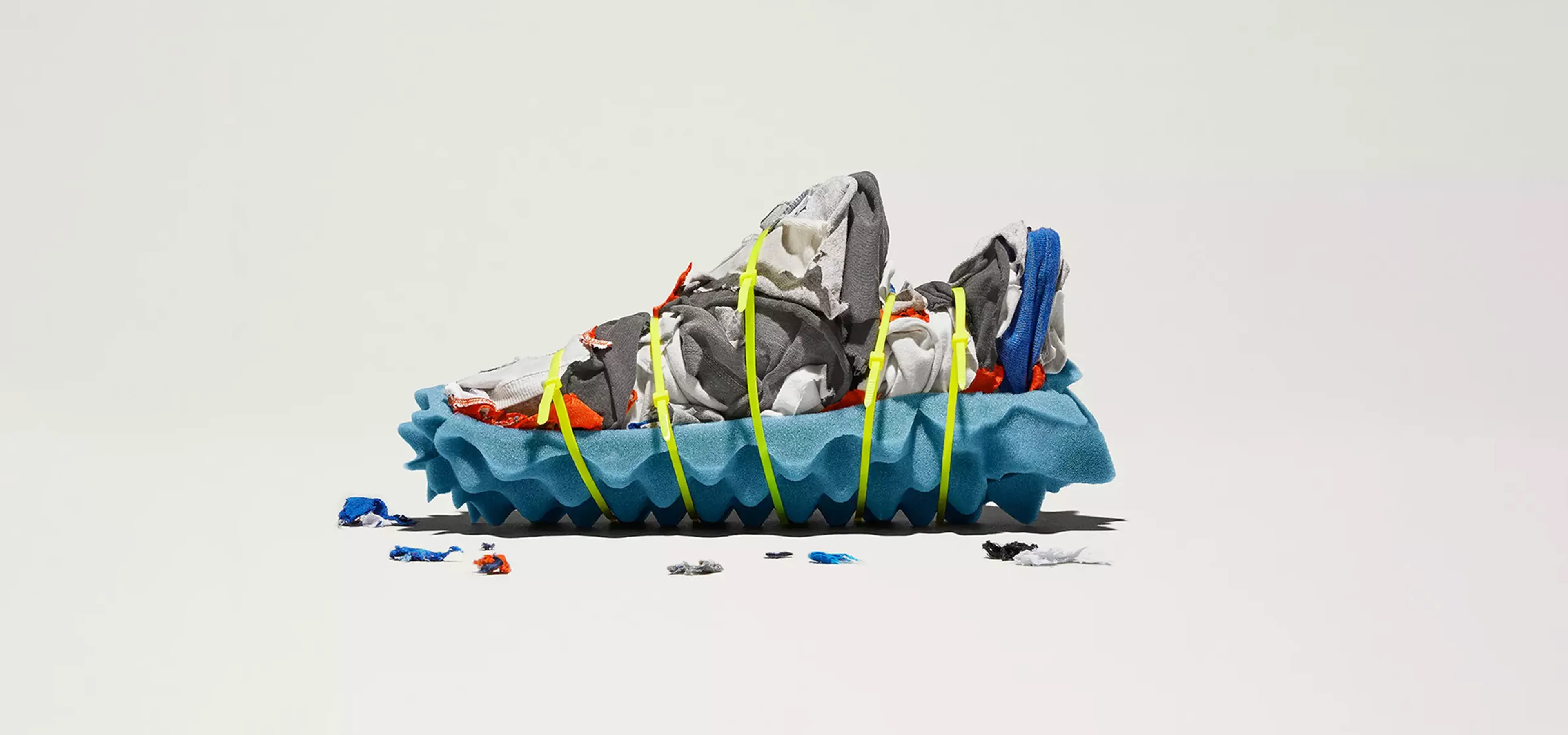 development mockup of Nike space hippie trainer