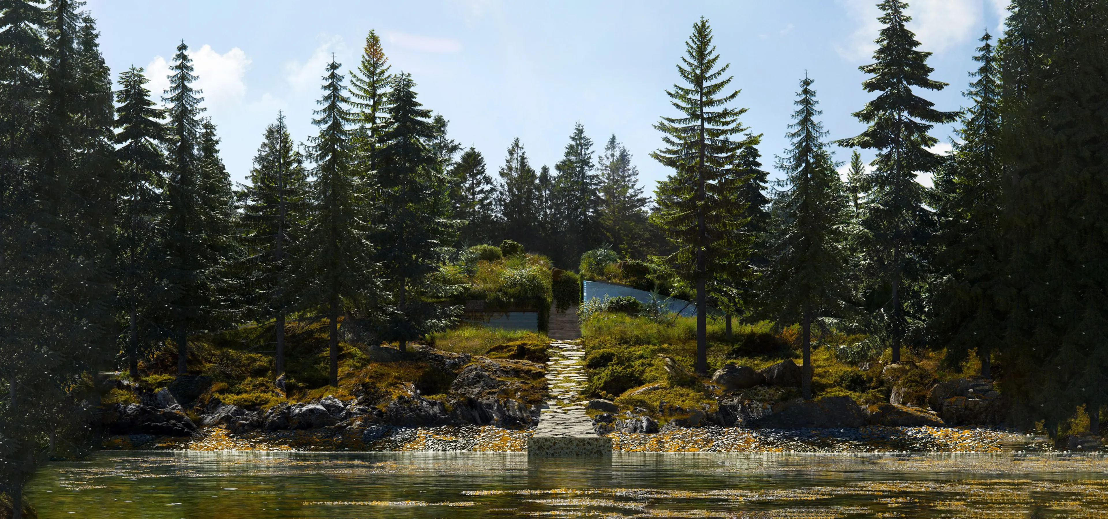 Vollebak Island - a visionary concept showcasing the brand's ethos. by BIG architects