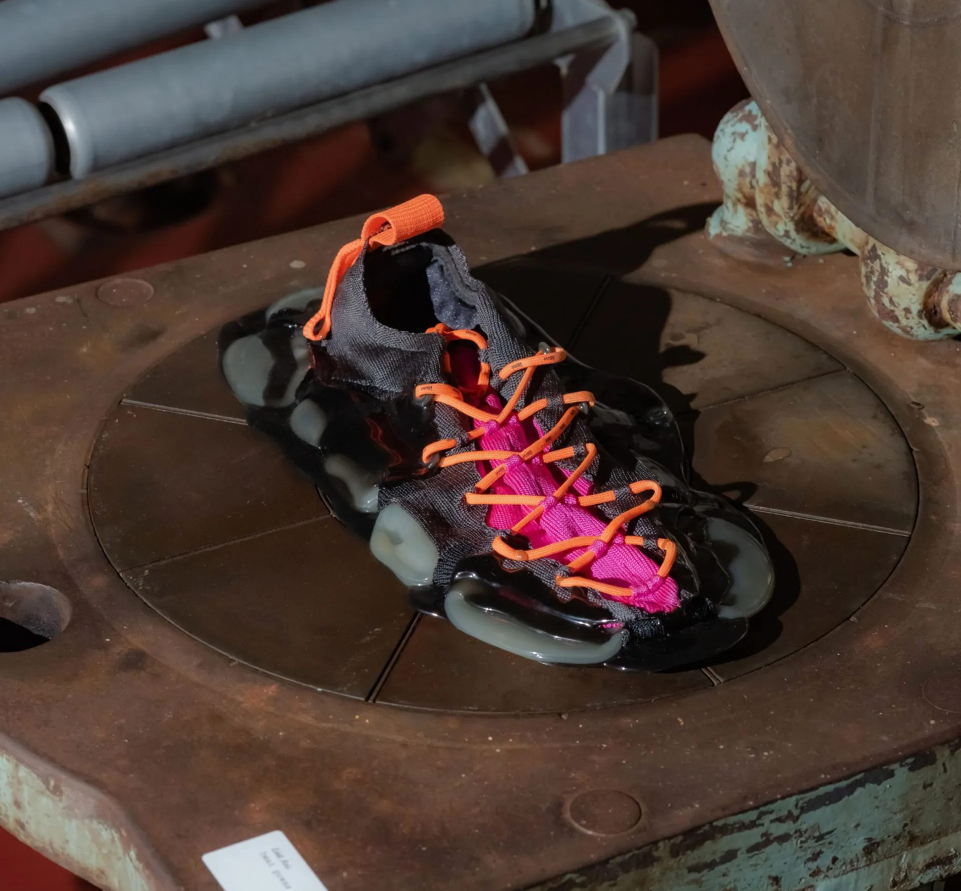 Installation for 'Recontextulising the shoe' exhibition by Nike