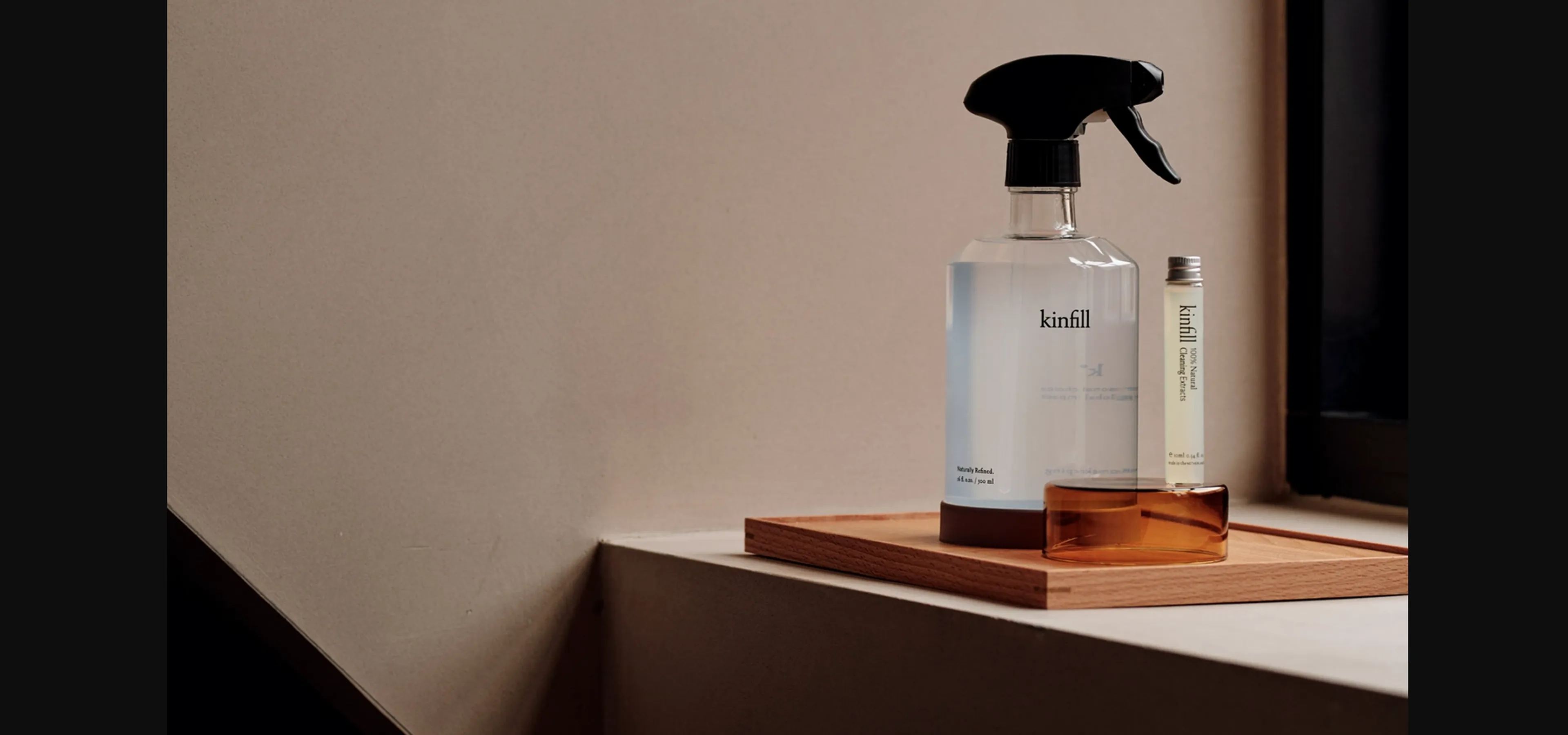 A collection of beautifully designed Kinfill packaging