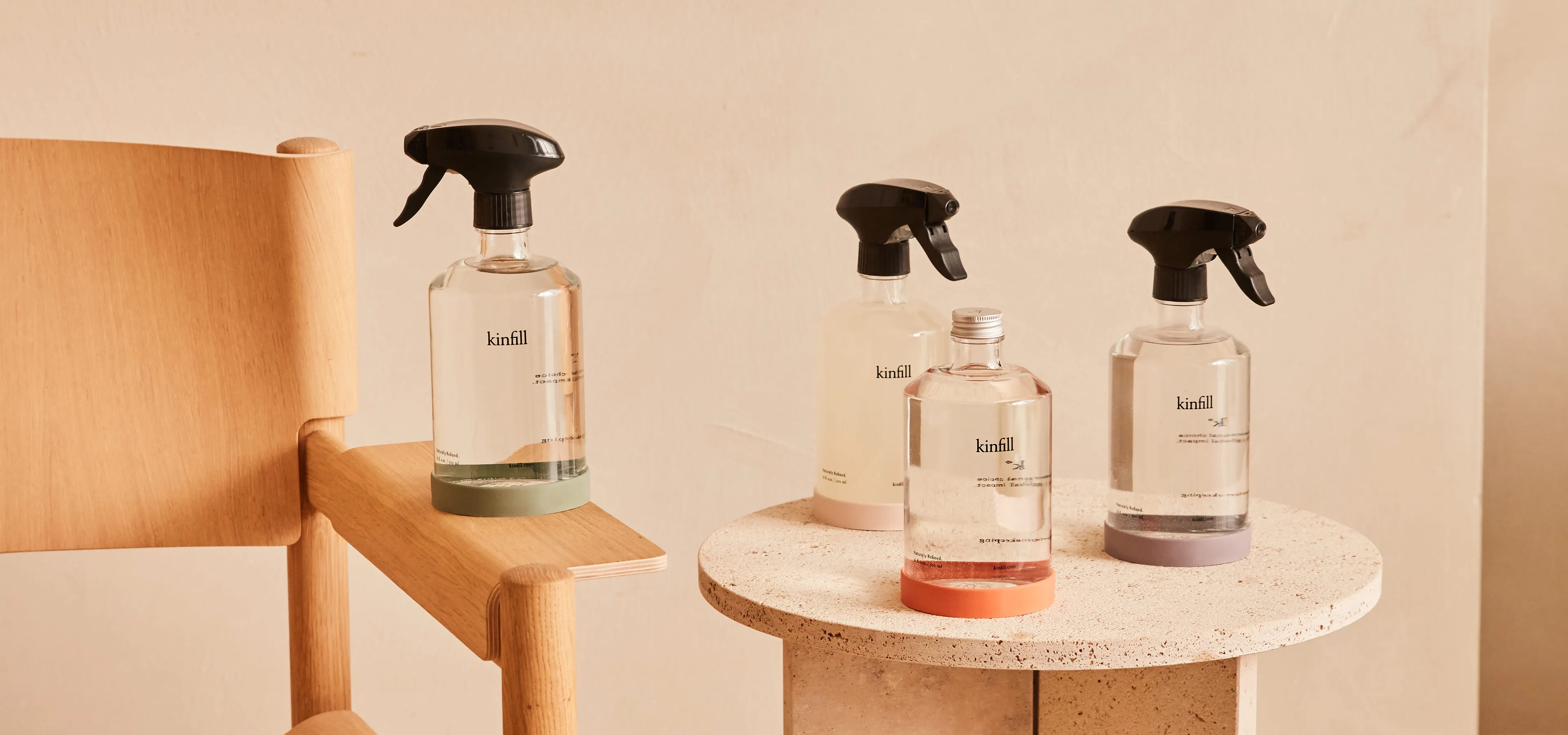Kinfill - beauty and brains. Saving water and carbon at every purchase