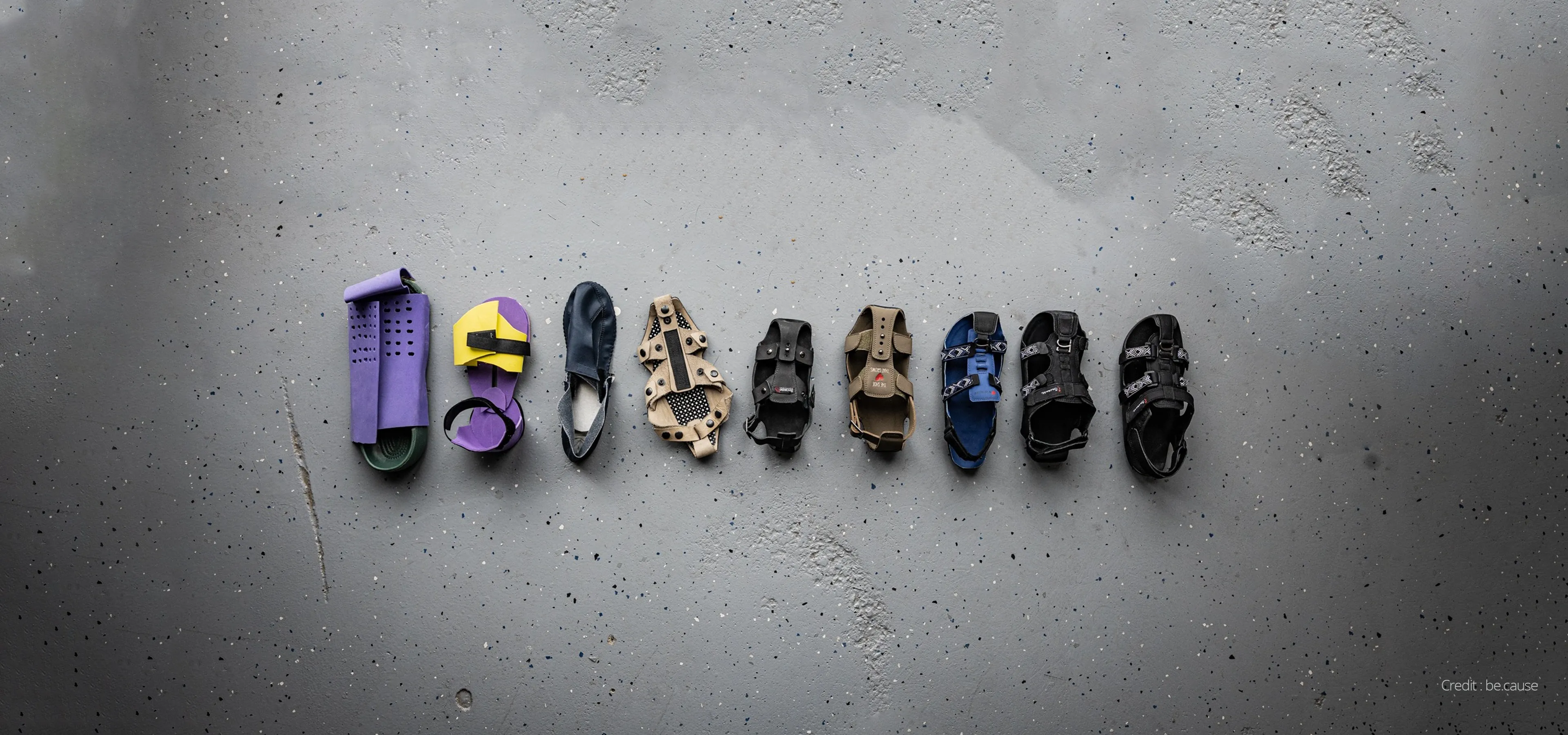 Development prototypes for the shoe that grows