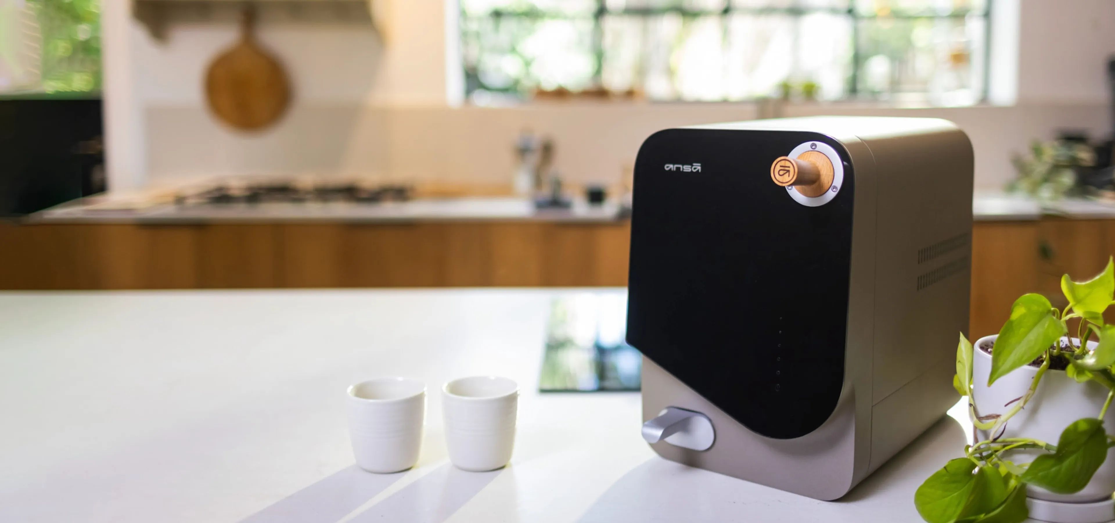 Ansā uses radio waves to roast your coffee beans