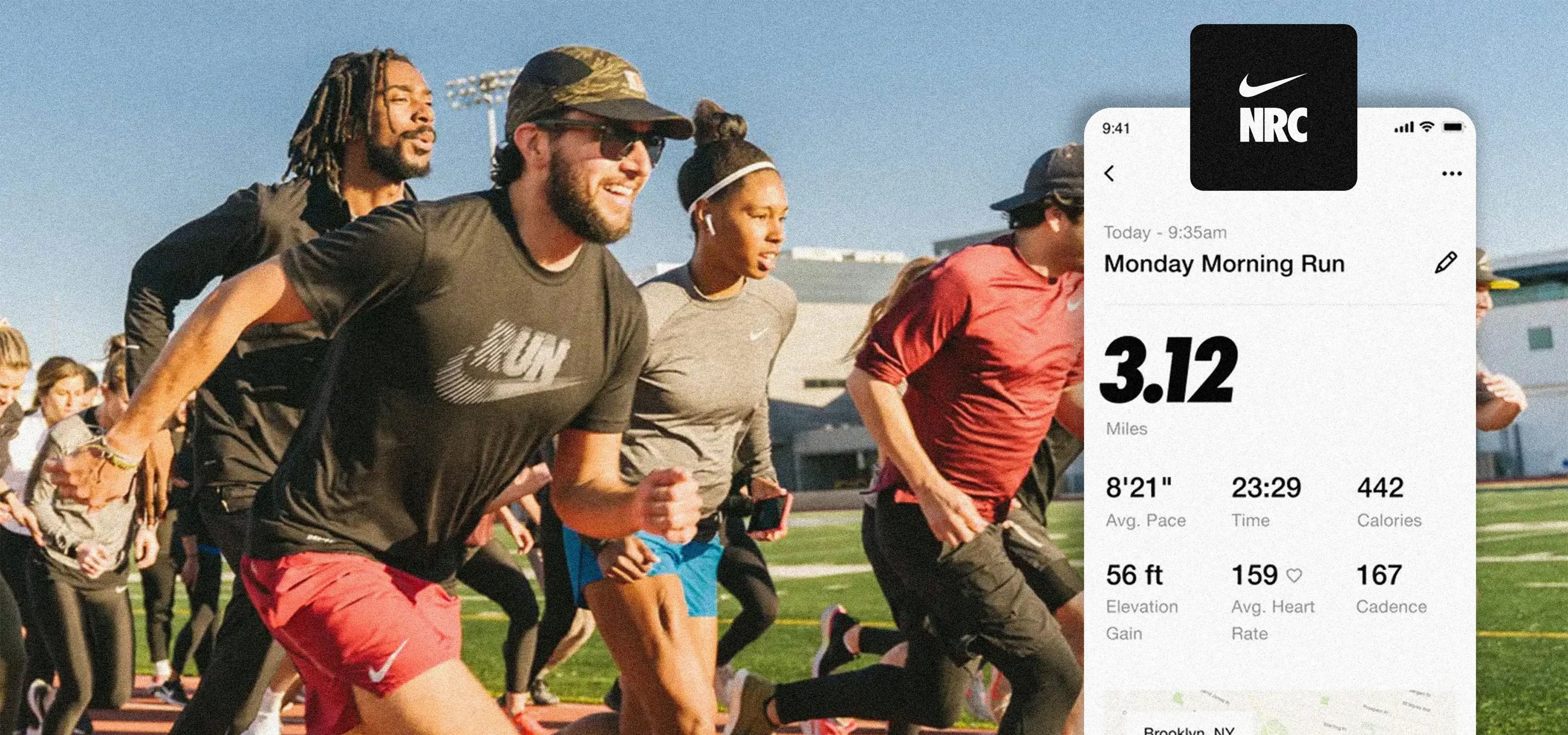 Runners and analytics from the Nike app
