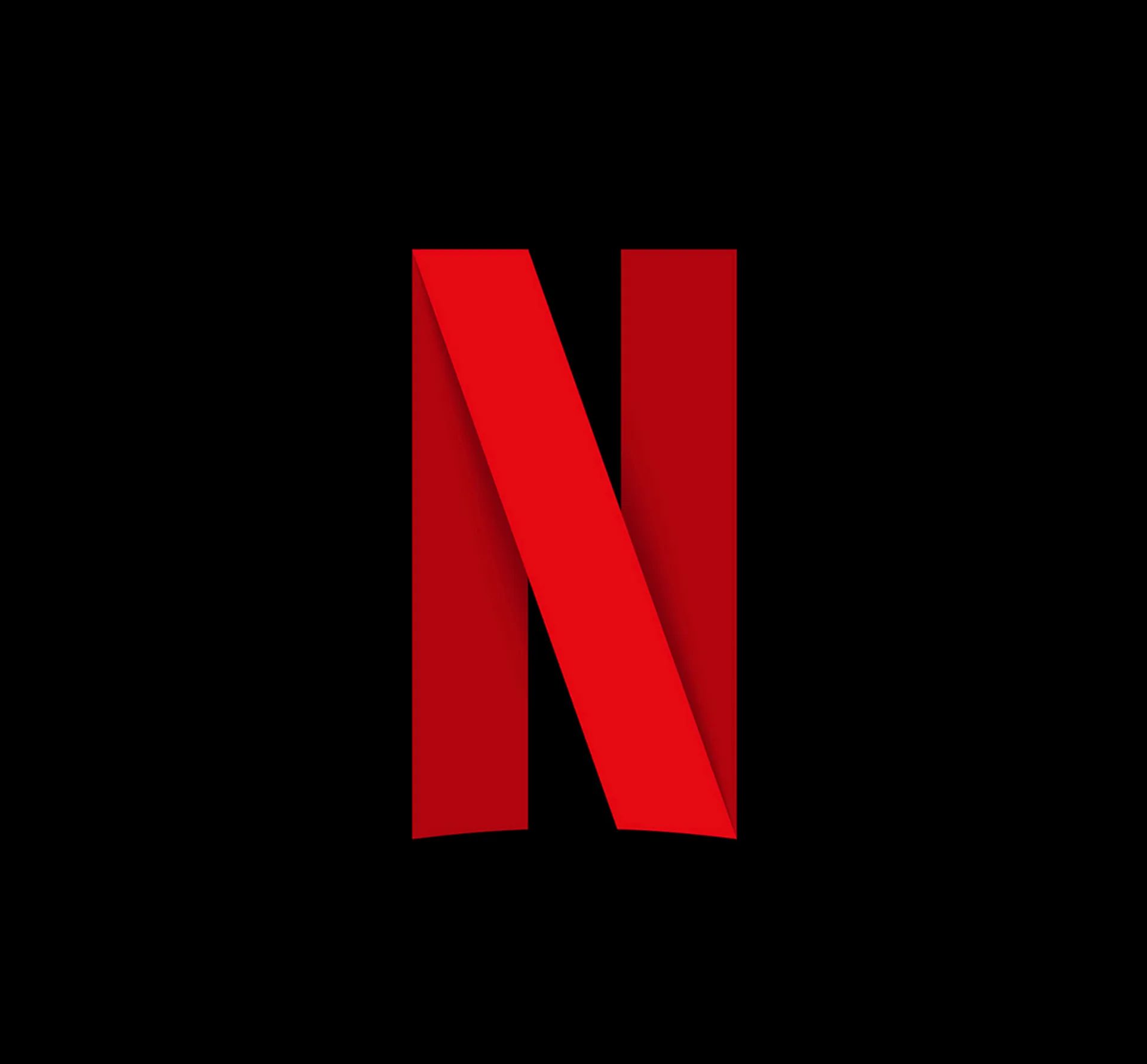 Netflix logo - red on black