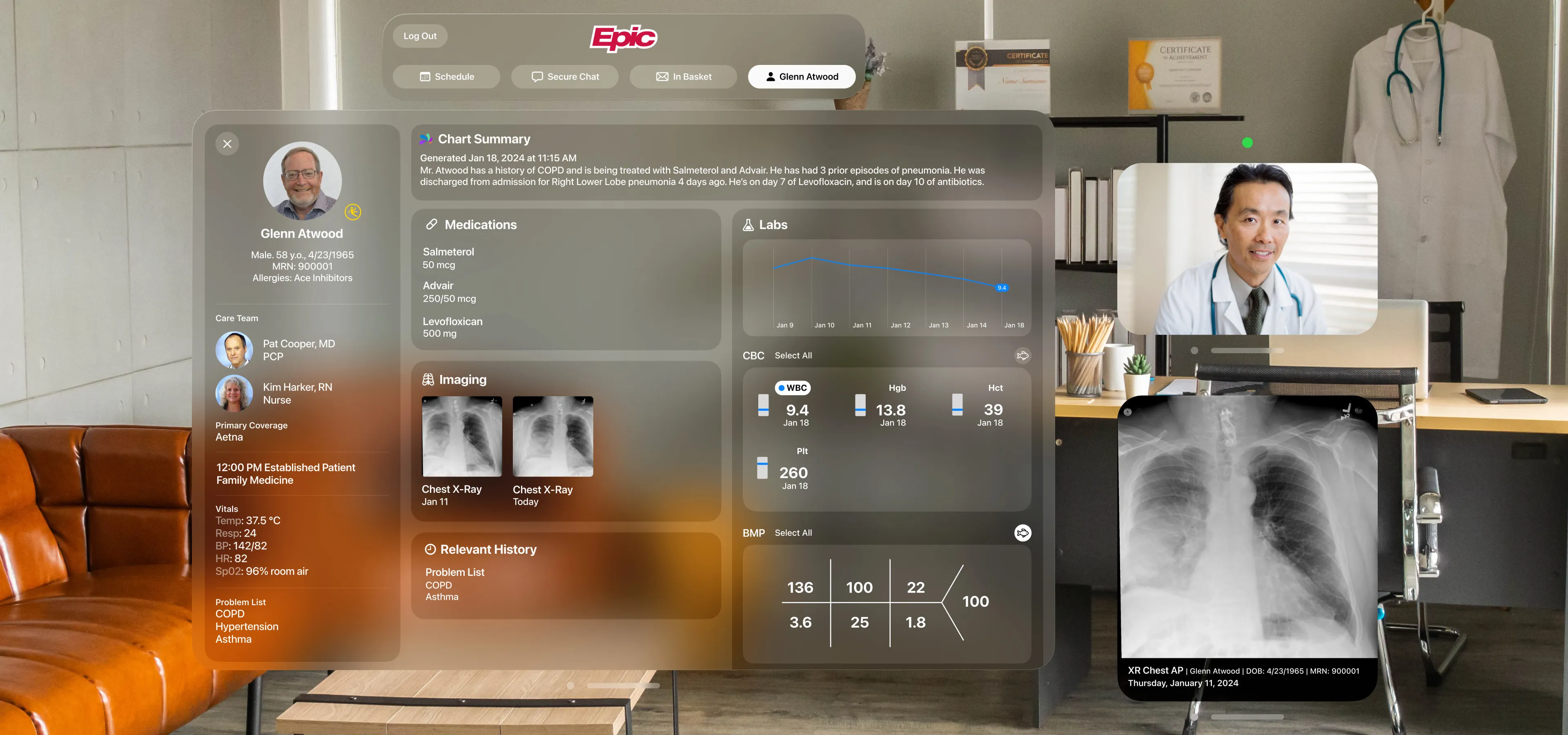 Healthcare as seen on apple vision pro
