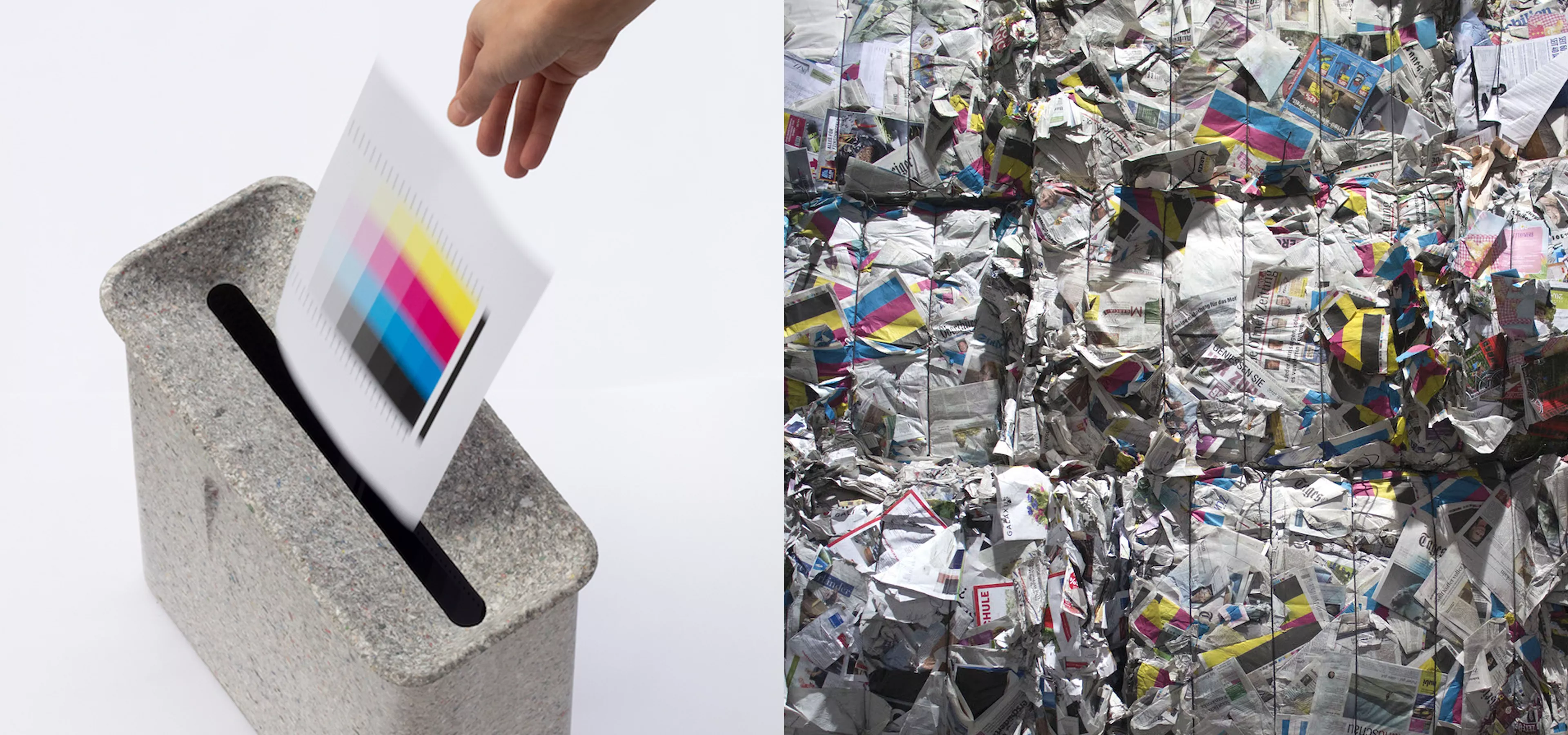 GRAPHIC SHOWING SOLUTIONS FROM PAPER WASTE