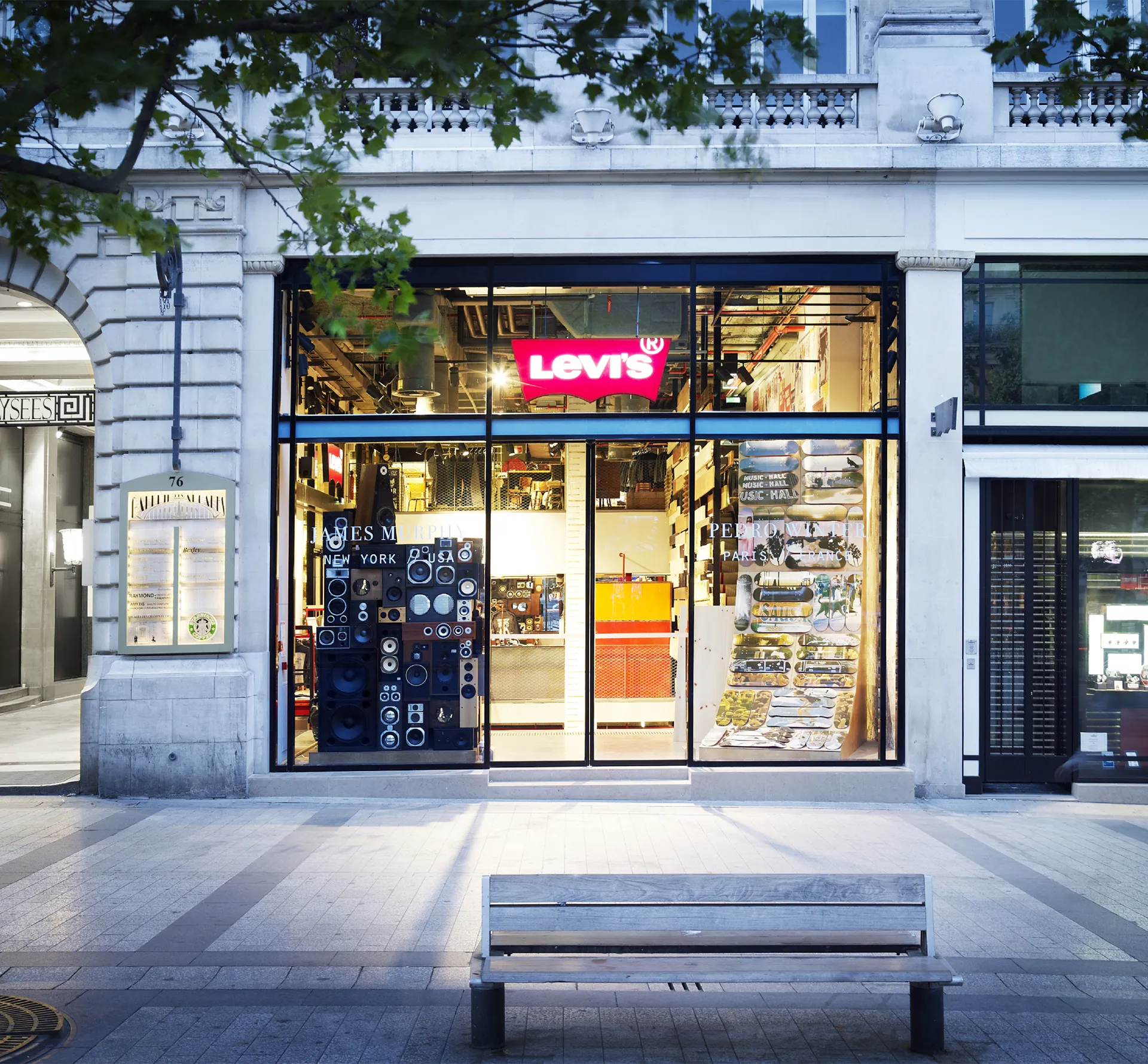 Levi's shopfront on the high street