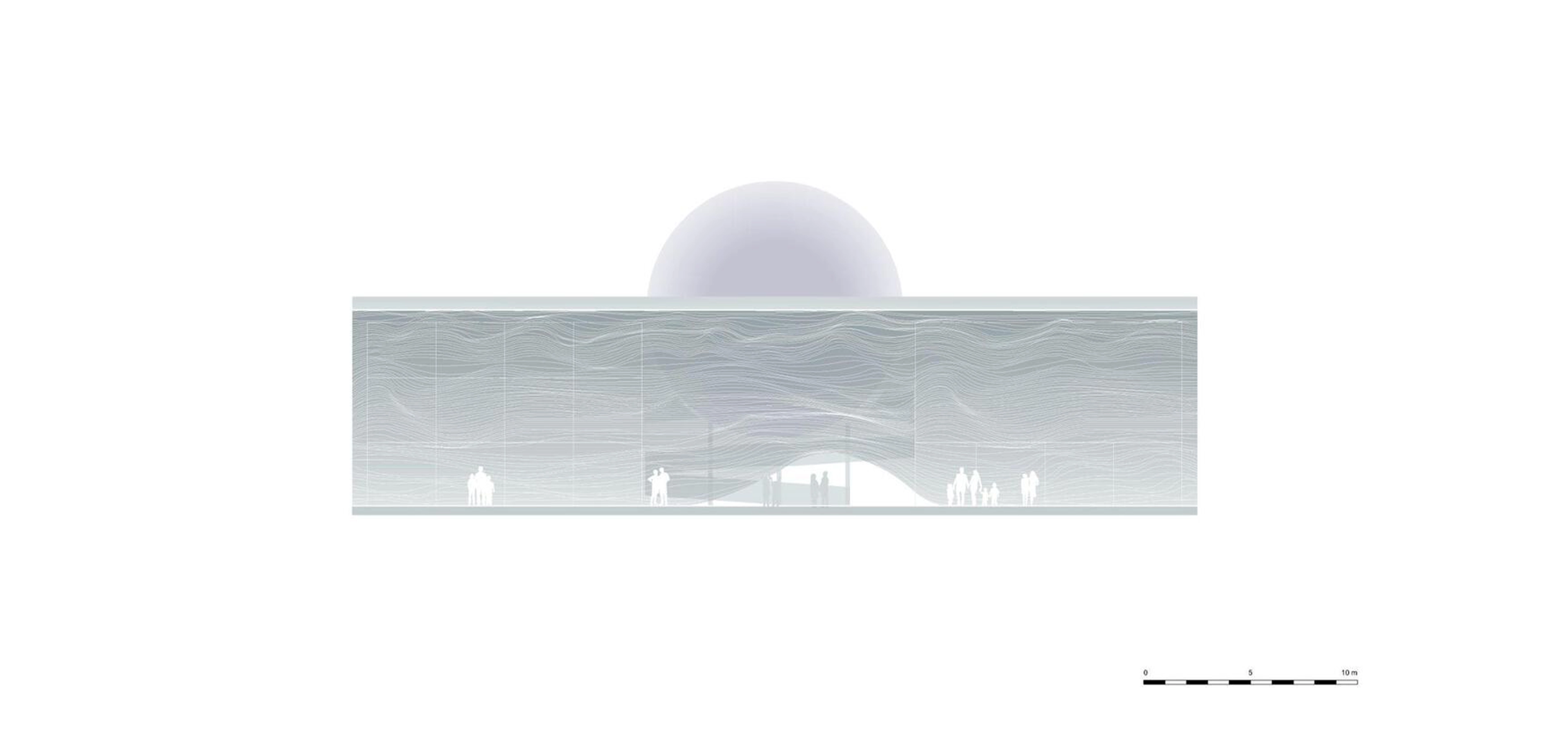 Illustration of architecture design for the Netherlands pavilion