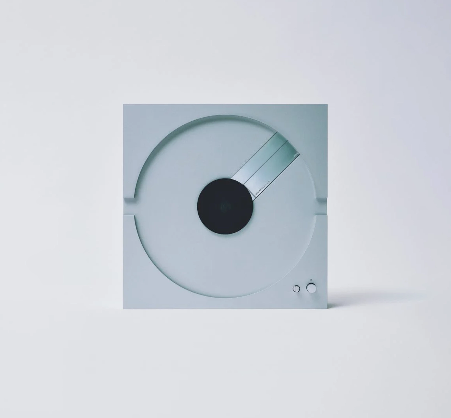 modern cubic design of a turntable music player
