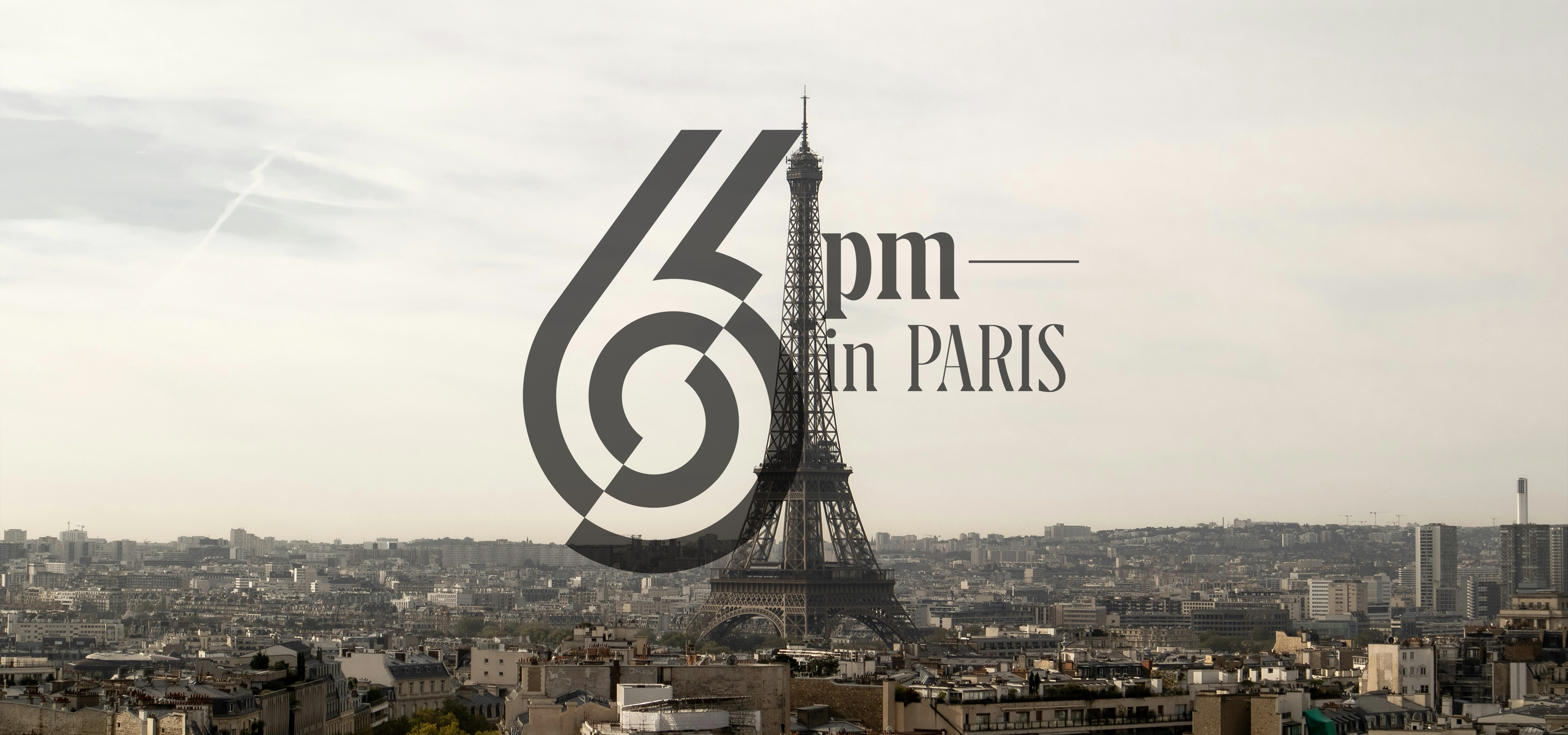 View of Paris with overlaid text