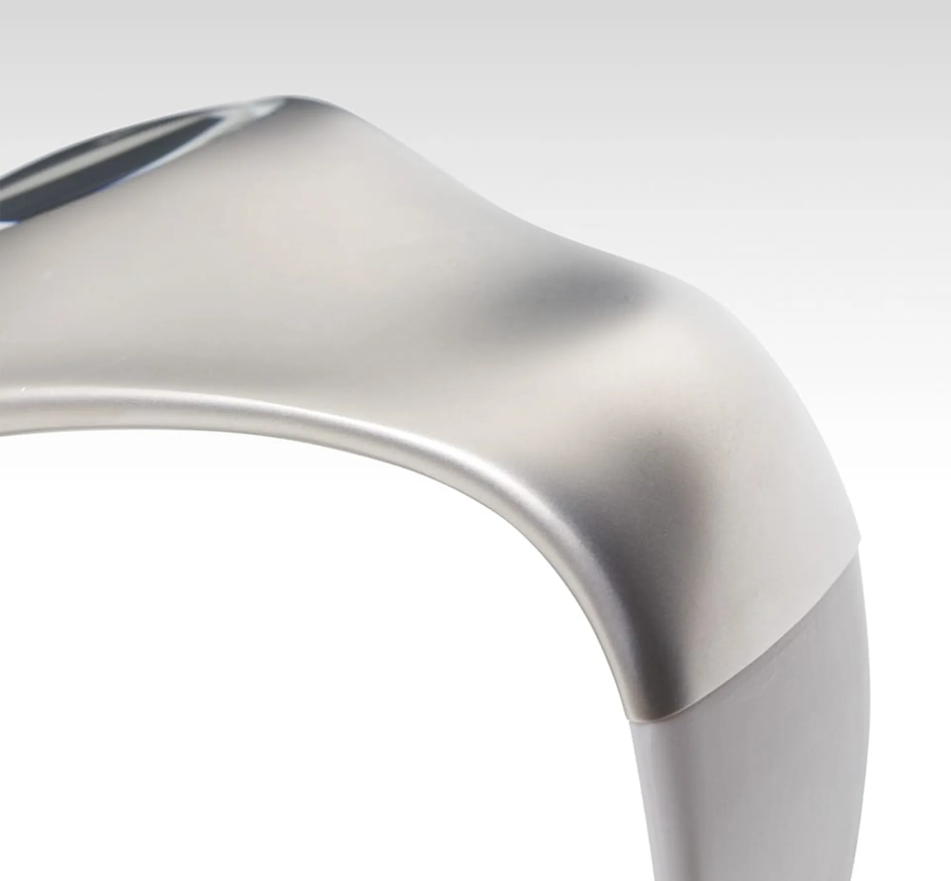 Closeup of a metal watch